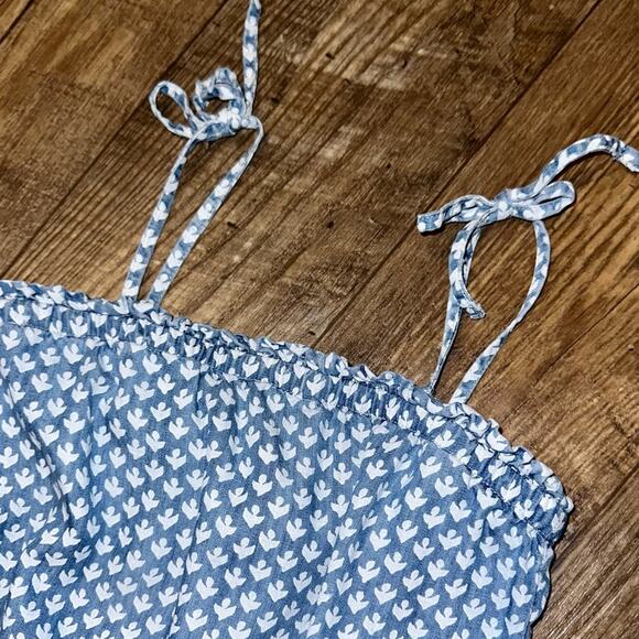 Vineyard Vines Girls Gustavia Block Print Romper Size Medium - Picture 4 of 15